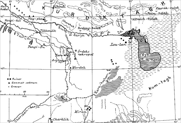 Map_of_the_Lop_Nor_region_by_Folke_Bergman_1935